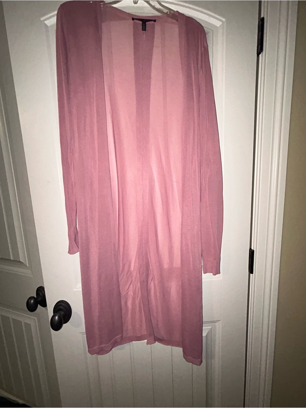 Women's Pink Sheer Long Cardigan - WHBM